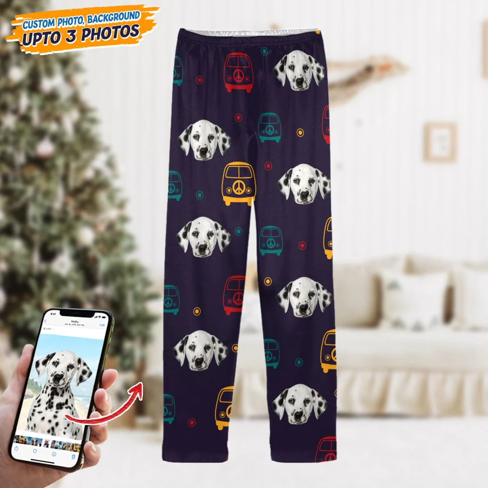 Custom Dog Photo With Decoration Hippie Pajamas T368 888882 - Image 3