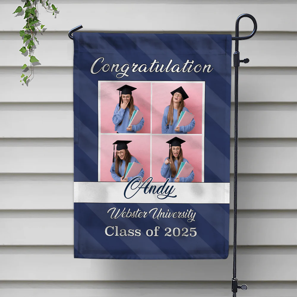 Congratulation Graduation Garden Flag HN590 - Image 4