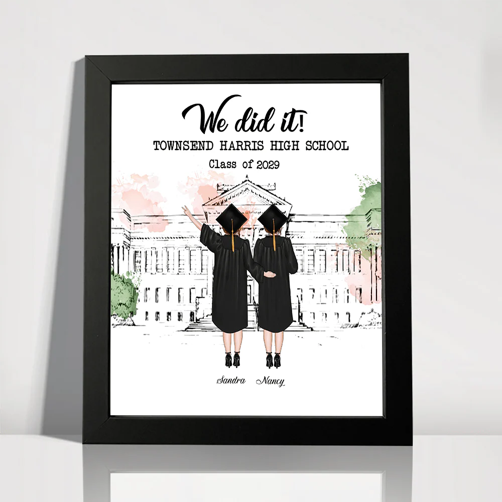 Best Friend Graduation Gift - We did it! Picture Frame N304 HN590 - Image 2