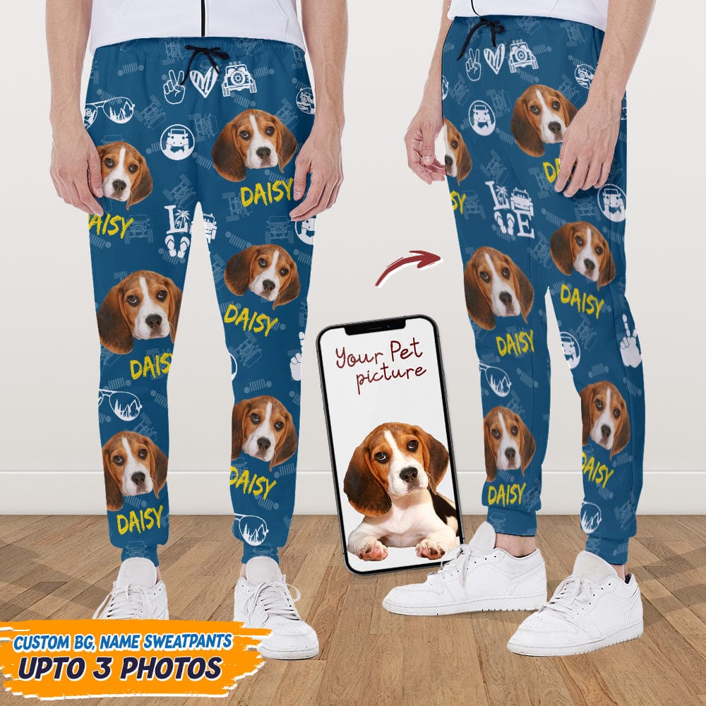 Custom Dog Photo With Offroad Pattern Sweatpants N304 HN590 - Image 6