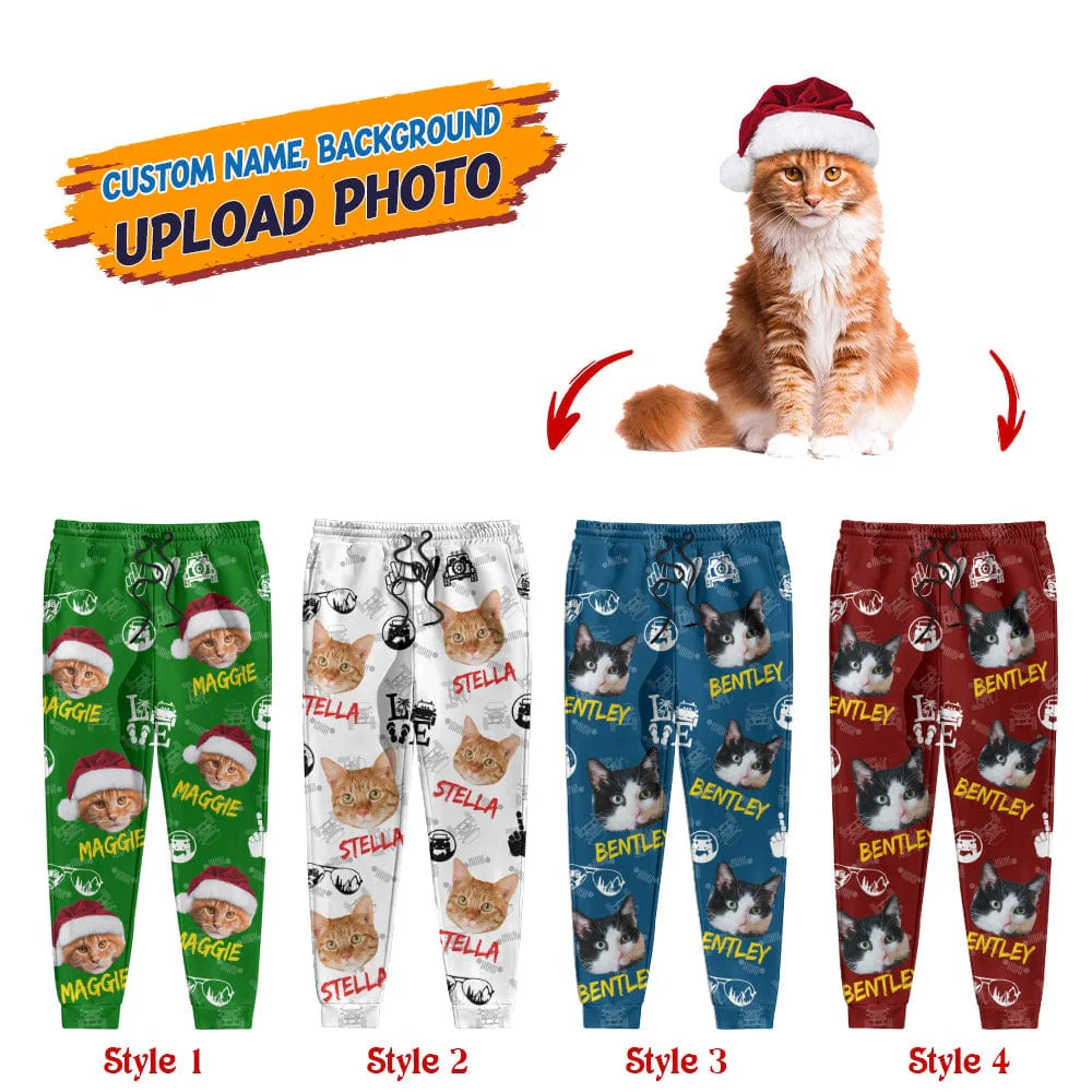 Custom Cat Photo With Offroad Pattern Sweatpants N304 HN590 - Image 5