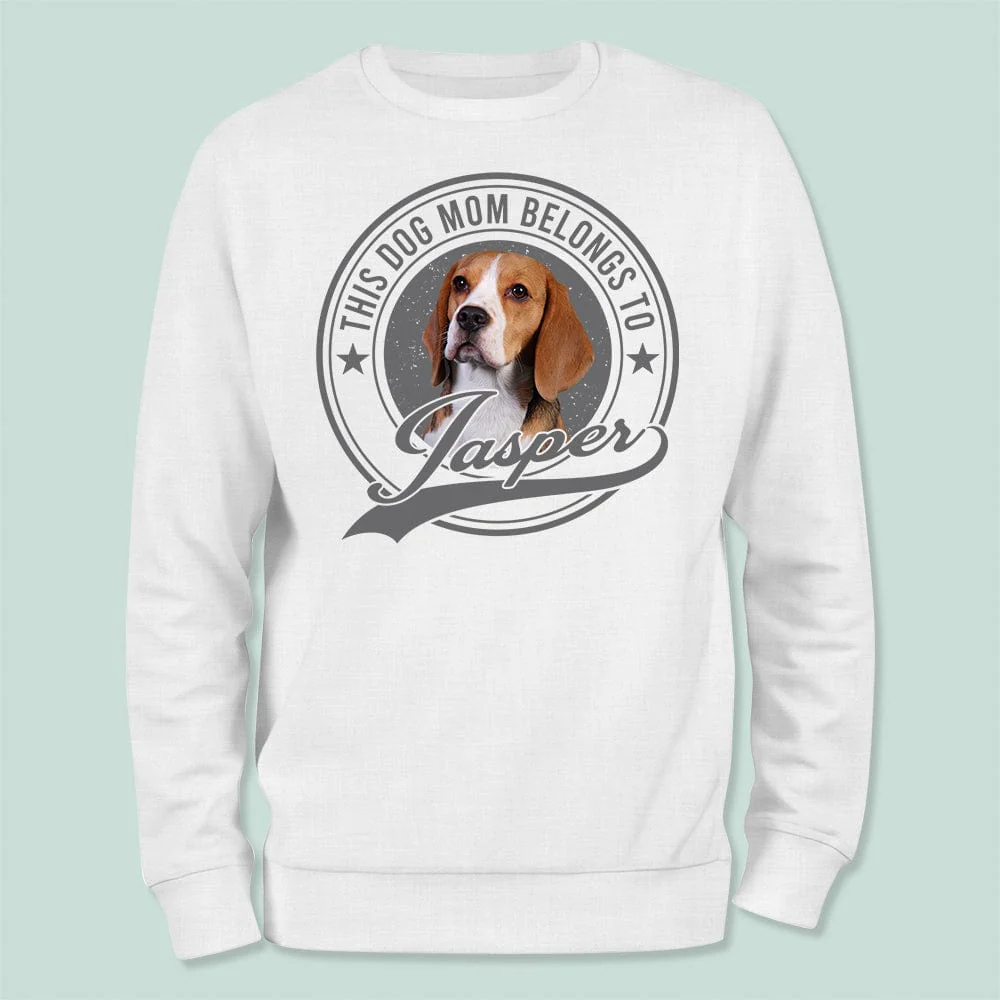 Custom Photo This Human Belongs To Dog Cat Front Shirt TA29 888947 - Image 2