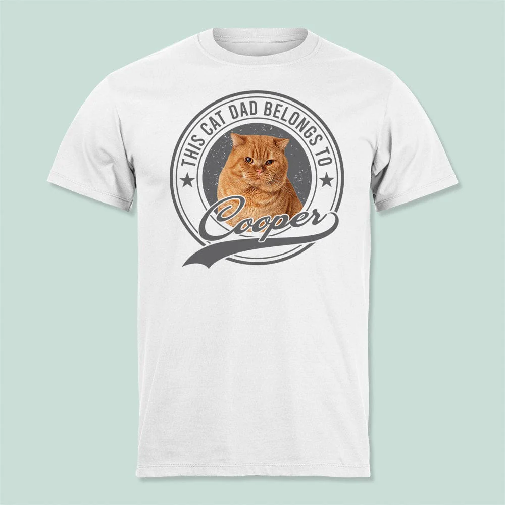 Custom Photo This Human Belongs To Dog Cat Front Shirt TA29 888947 - Image 3