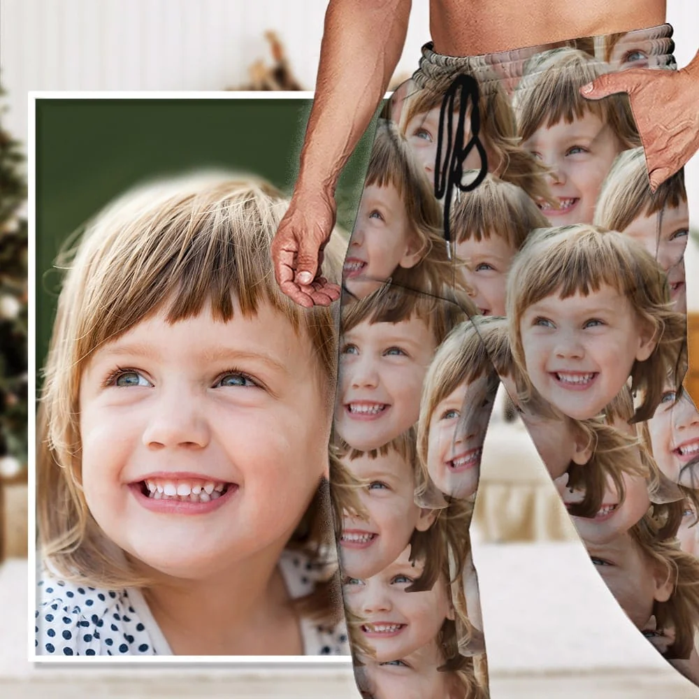 Custom Photo Portrait Sweatpants For Men and Women's N369 HN590 - Image 2