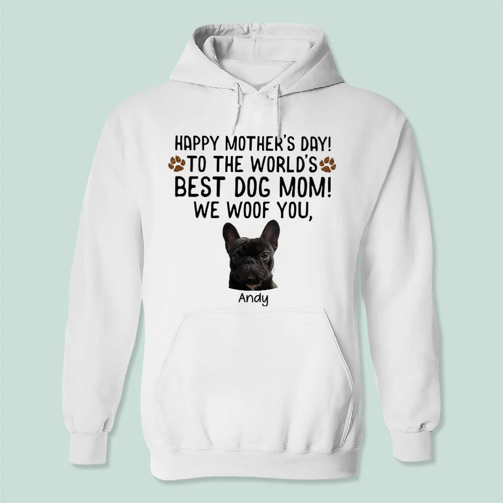Custom Photo Happy Mother's Day To The World's Best Dog Mom Shirt K228 888987 - Image 4