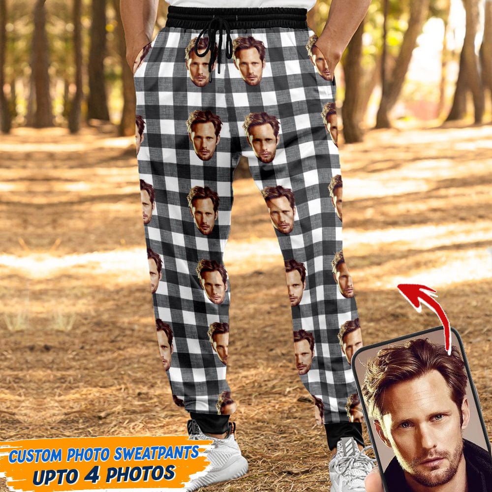 Sweatpants Custom Photo Portrait Face For Men and Women's N304 HA75 888995 - Image 3