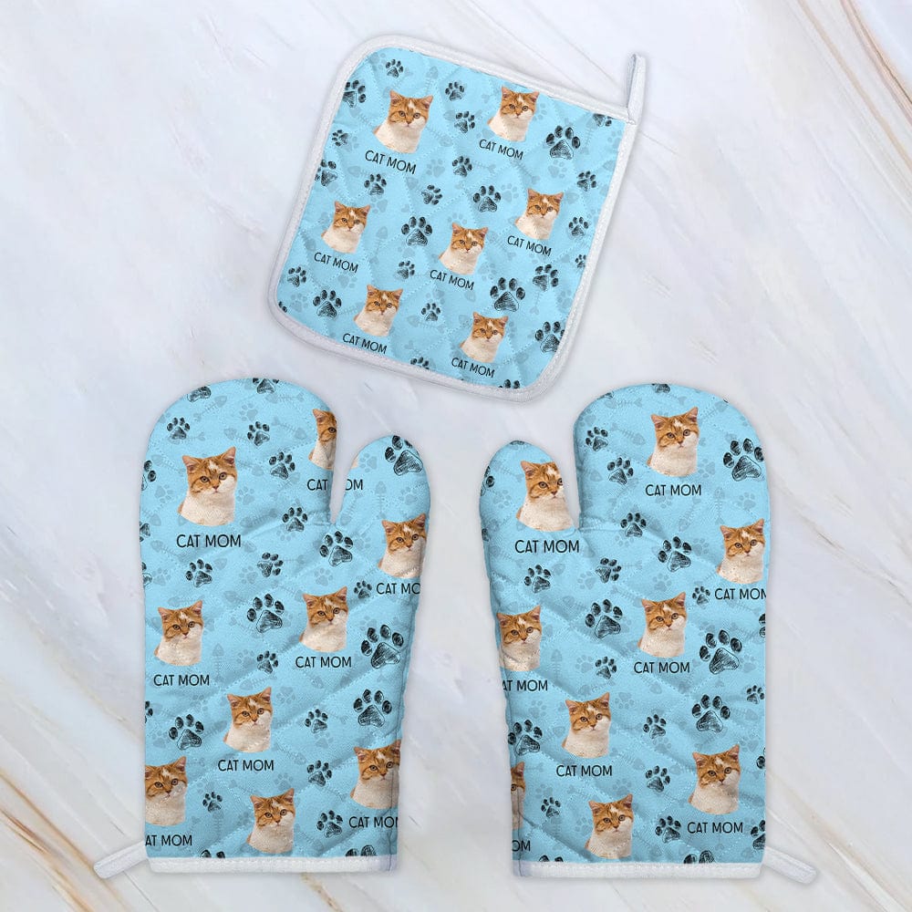Custom Photo Cat Paw For Cat Lovers Oven Mitt TA29 889018 - Image 2