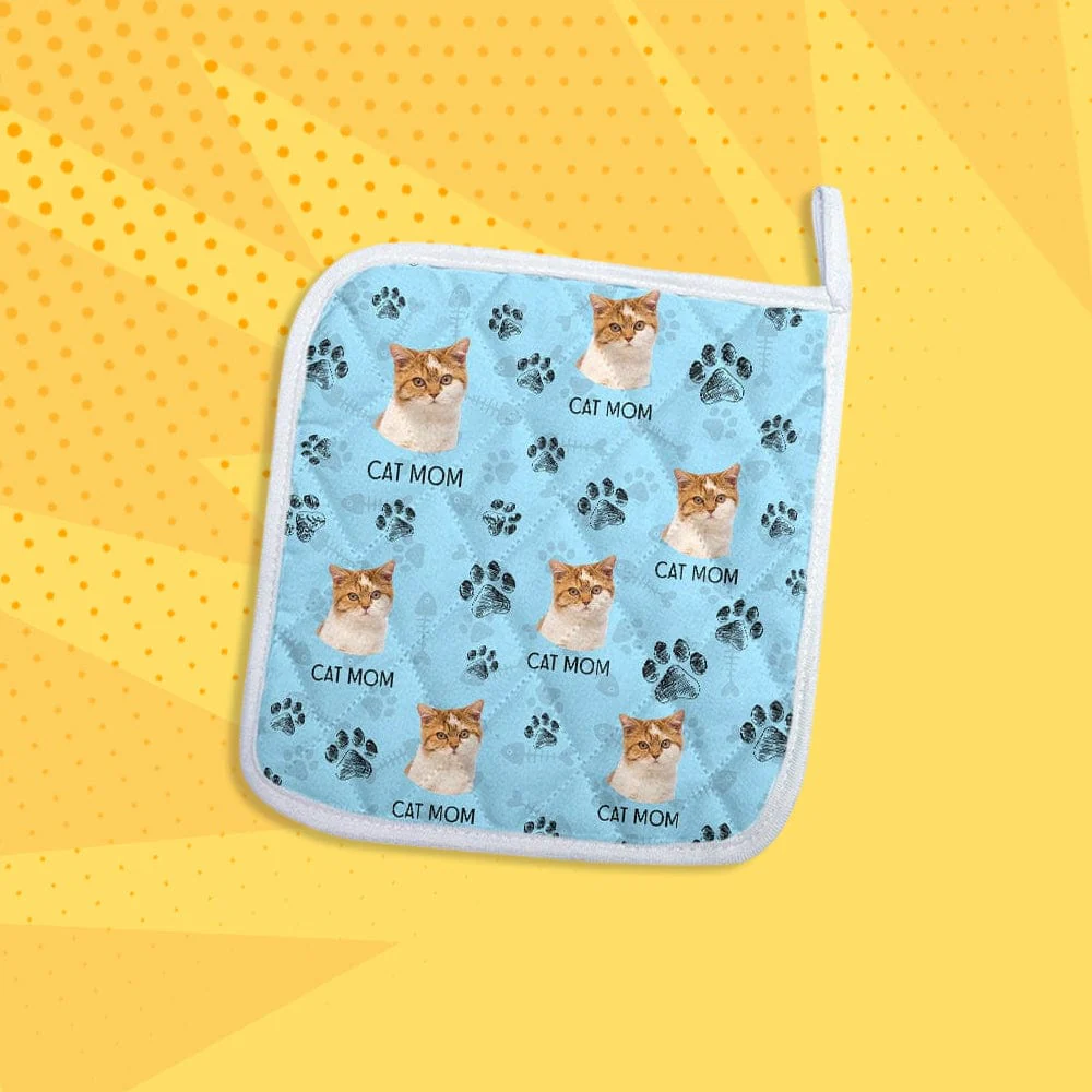 Custom Photo Cat Paw For Cat Lovers Oven Mitt TA29 889018 - Image 4