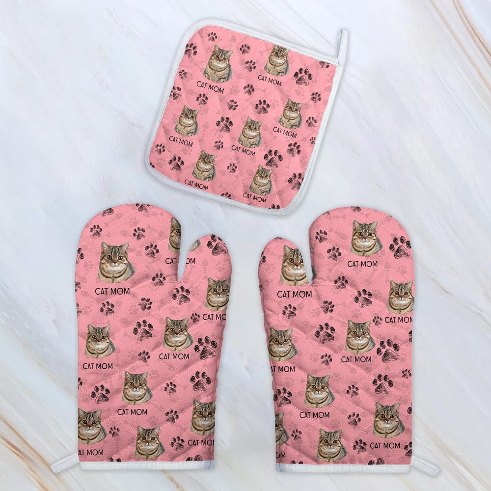 Custom Photo Cat Paw For Cat Lovers Oven Mitt TA29 889018 - Image 9