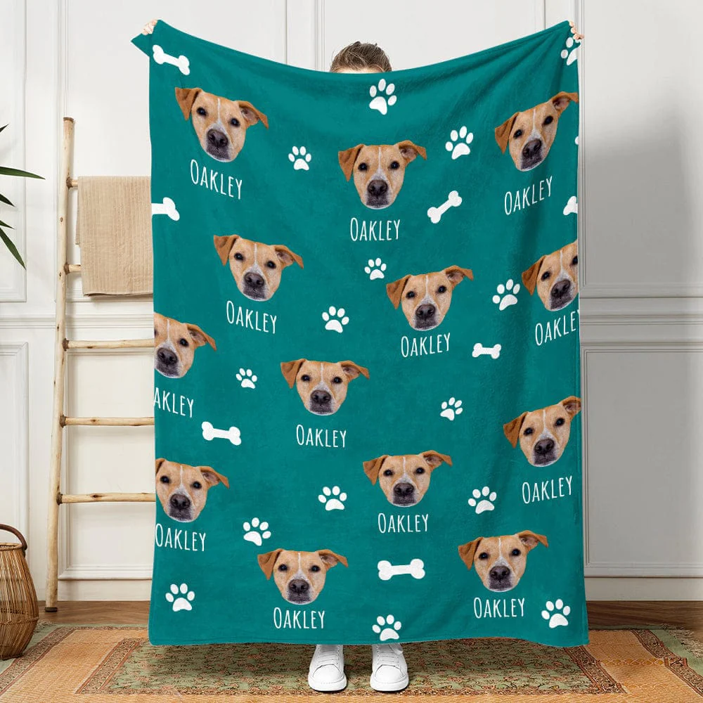 Add Your Photo Blanket For Dog, Cat, Custom photo Pet DA199 889853 - Image 2