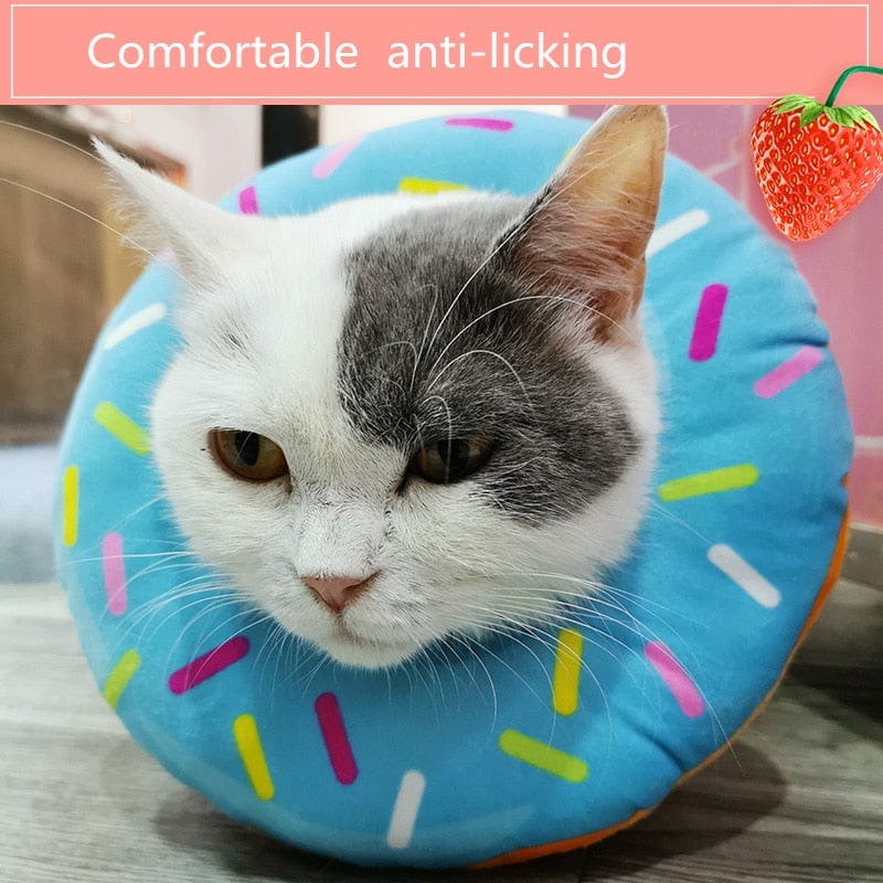 Adjustable Cotton Blends Neck Recovery Collar for Cat Dog - Image 9