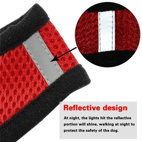 Dog Cat Adjustable Vest Polyester Mesh Breathable Harnesses - Image 15