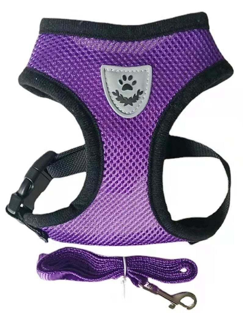 Dog Cat Adjustable Vest Polyester Mesh Breathable Harnesses - Image 5