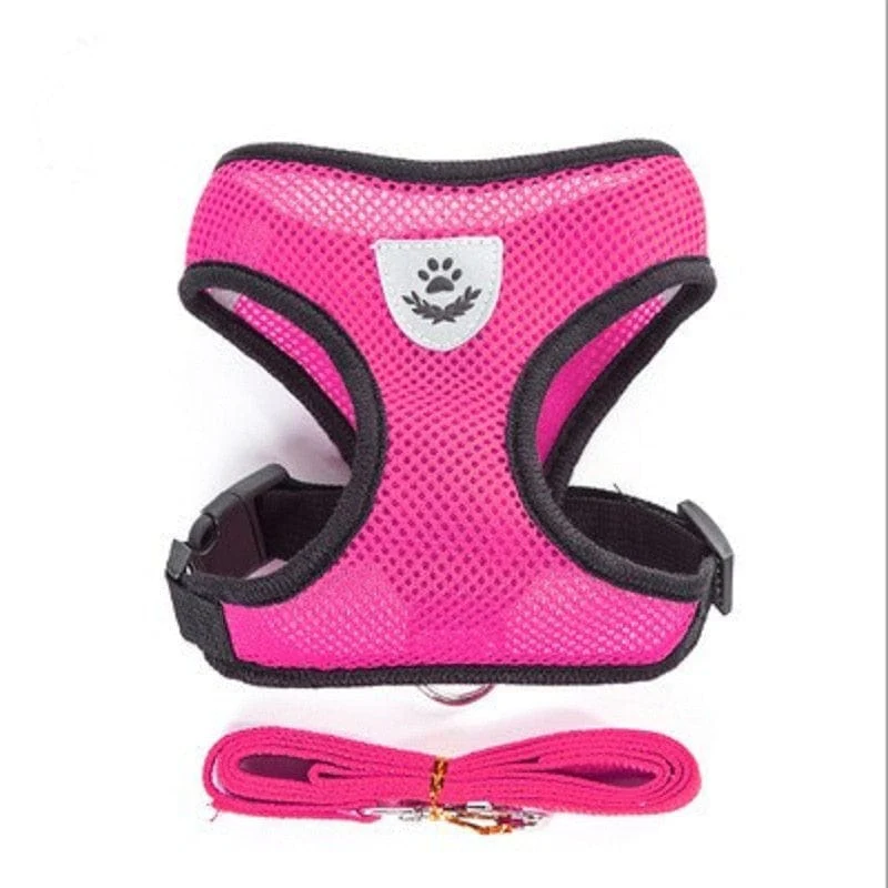 Dog Cat Adjustable Vest Polyester Mesh Breathable Harnesses - Image 9