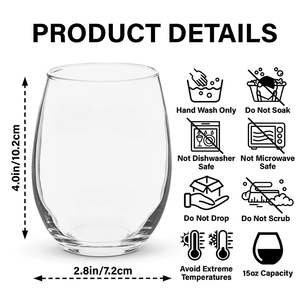 Admit It Life Boring Without Me - Custom Funny Dog Cat Face Personalized Wine Glass CH07 895358 - Image 5