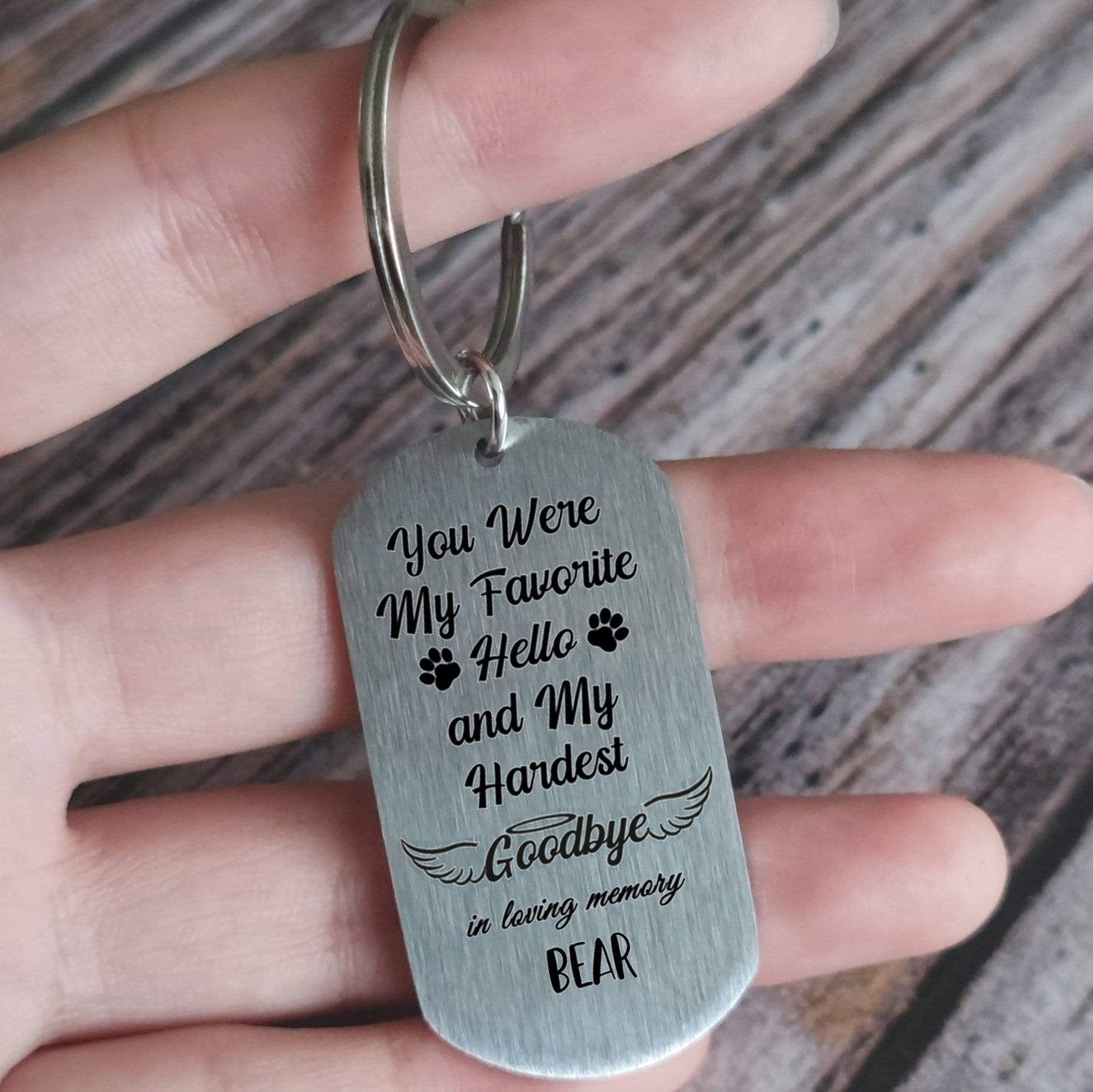You Were My Favorite Hello Dog Keychain - Image 4