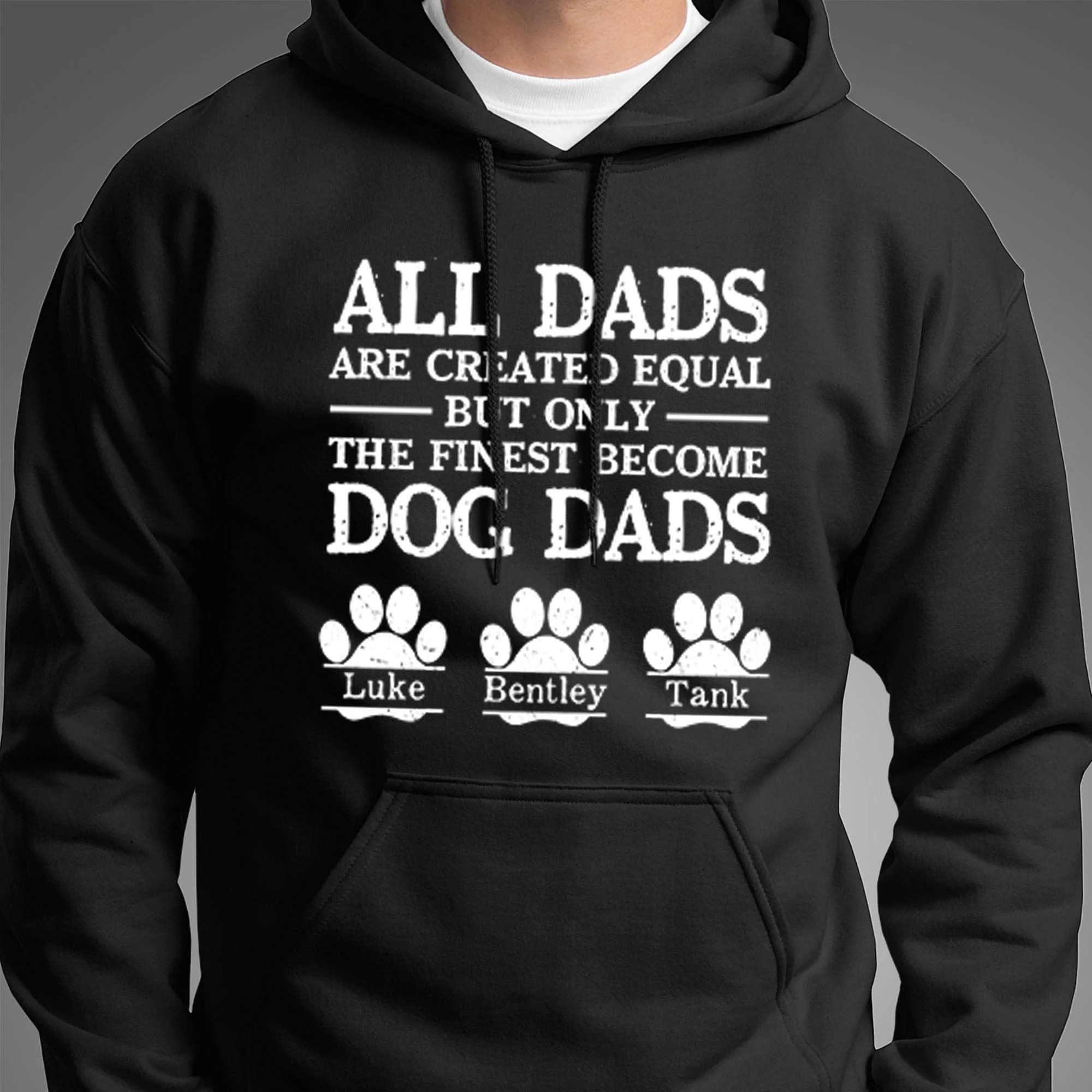 All Dads Are Created Equal Personalized Dog Dad Shirt C238 - Image 2