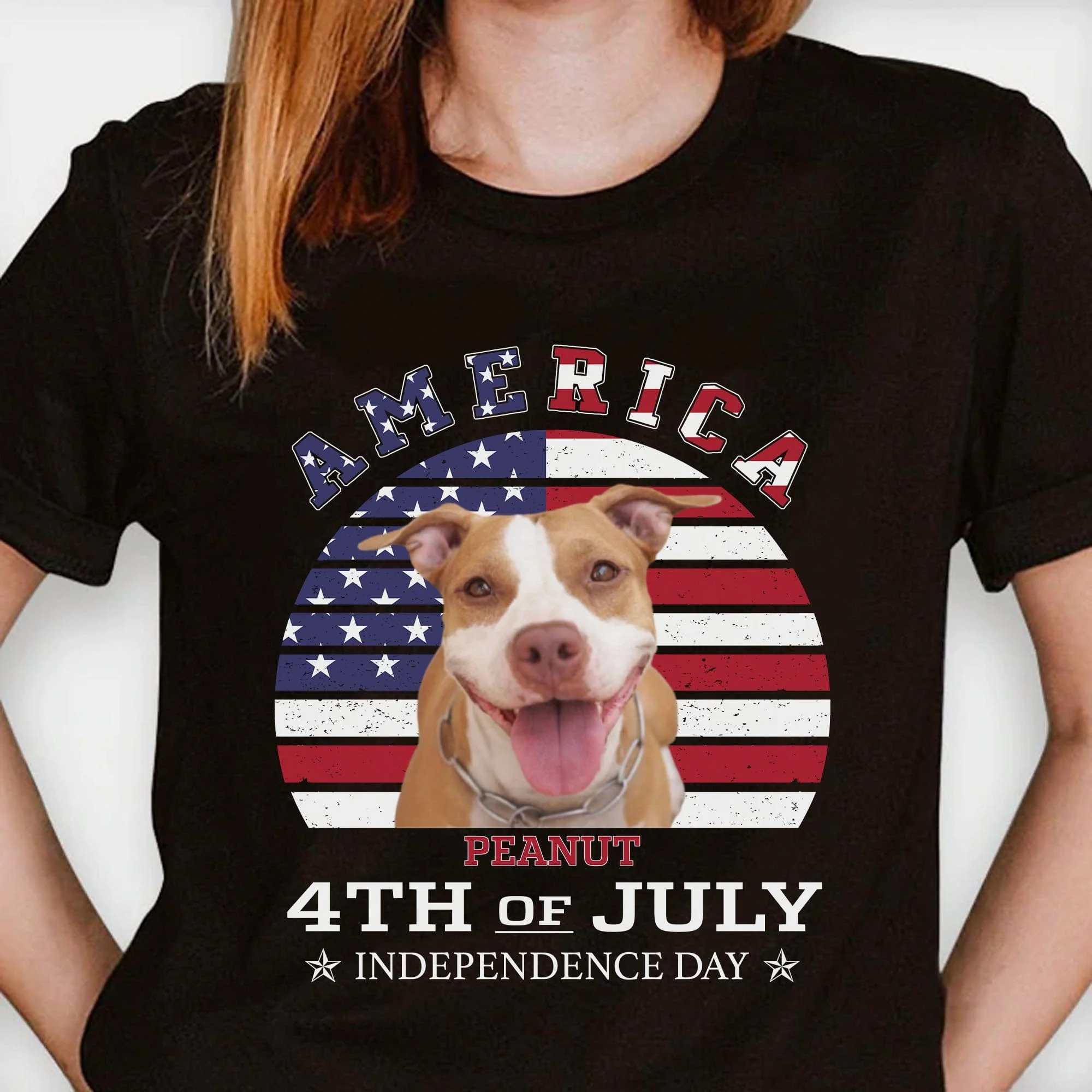 America 4th Of July Personalized Custom Photo Dog Cat Pet Shirt C400 896164 - Image 3