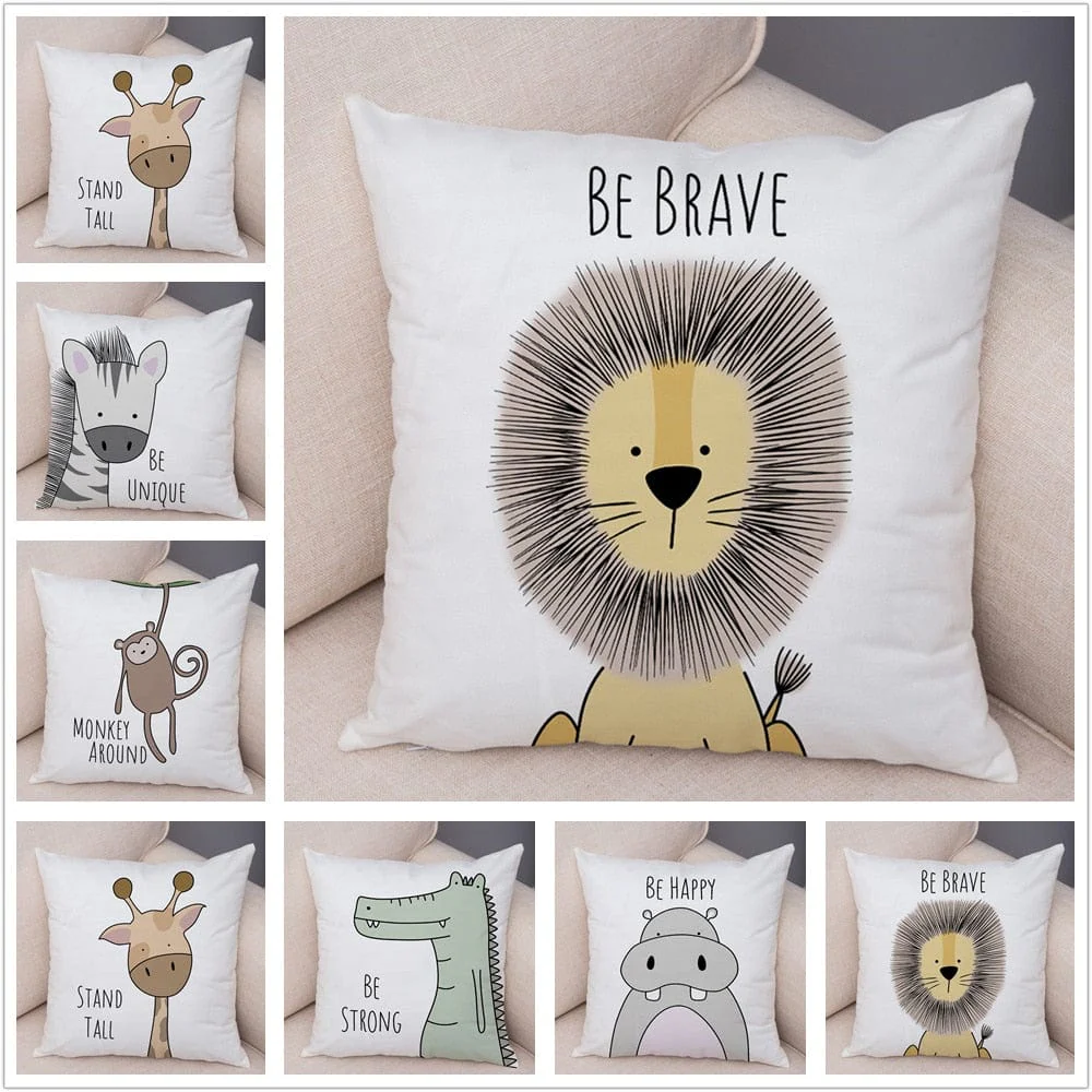 Animal Cushion Cover for Sofa