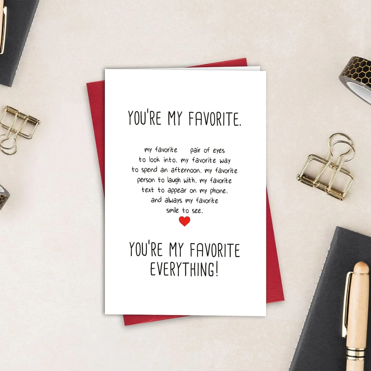 Anniversary Card for Husband, Birthday Boyfriend, Love Card, Boyfriend Valentines Day You Are My Favorite Everything - Image 3