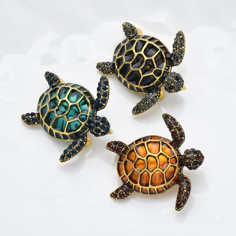 Enamel Turtle Brooches Pin Gifts