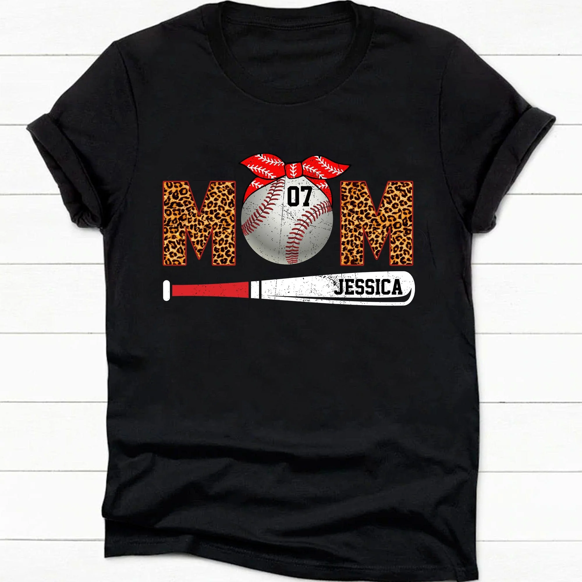 Baseball Mom Shirt Personalized Custom Baseball Shirt H482