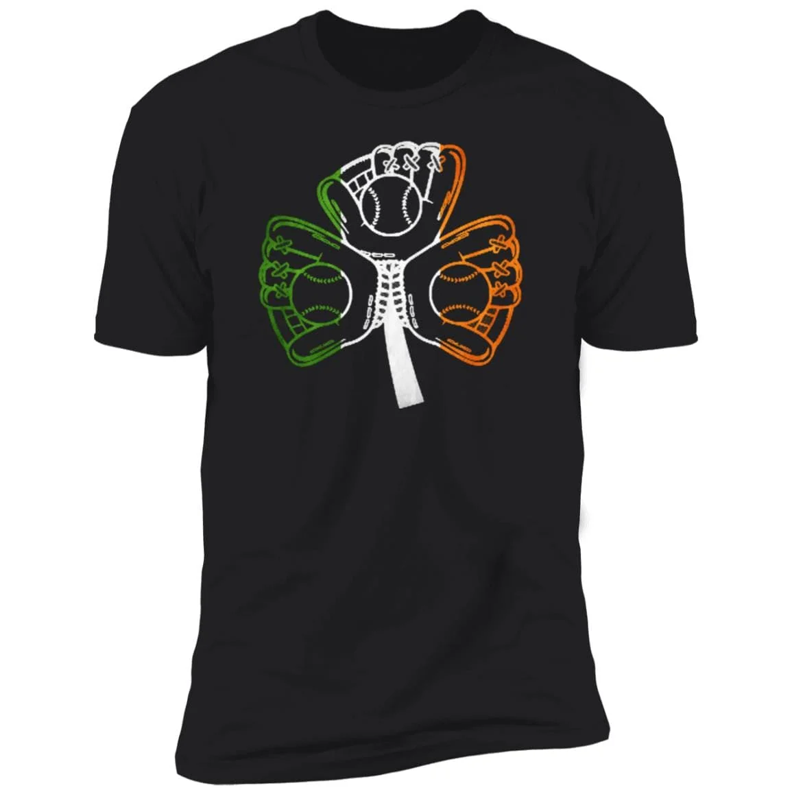 Baseball Softball Shamrock St Patrick Shirt - Image 3