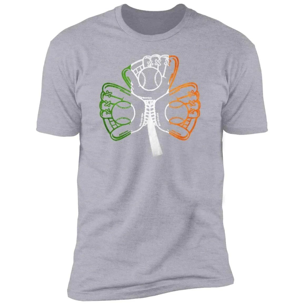 Baseball Softball Shamrock St Patrick Shirt - Image 4