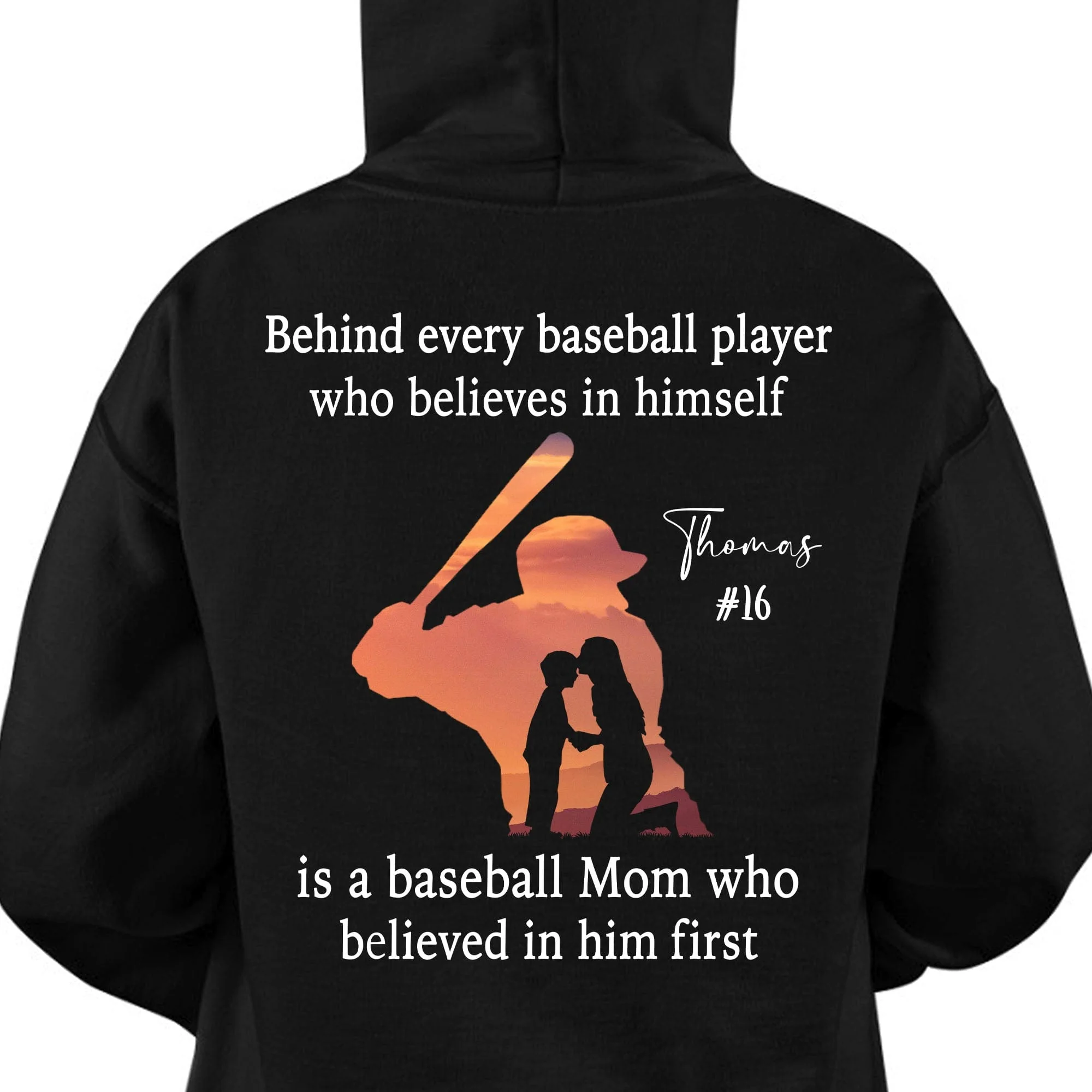 Behind Every Baseball Player Is A Mom/Dad That Believes Personalized Custom Baseball Shirts Backside C500 - Image 4