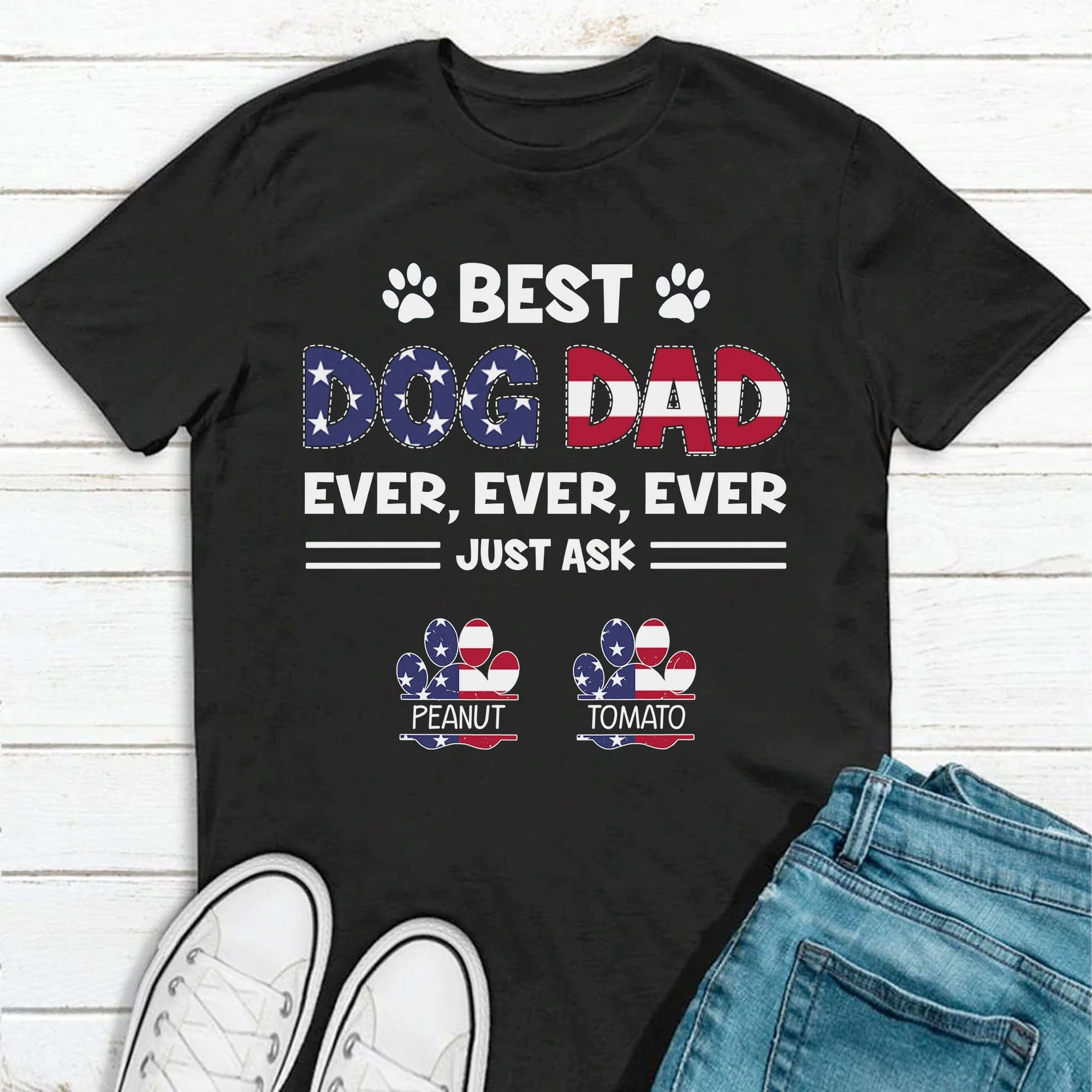 Best American Dog Mom Ever Personalized Custom Dog Shirt 890647 - Image 5
