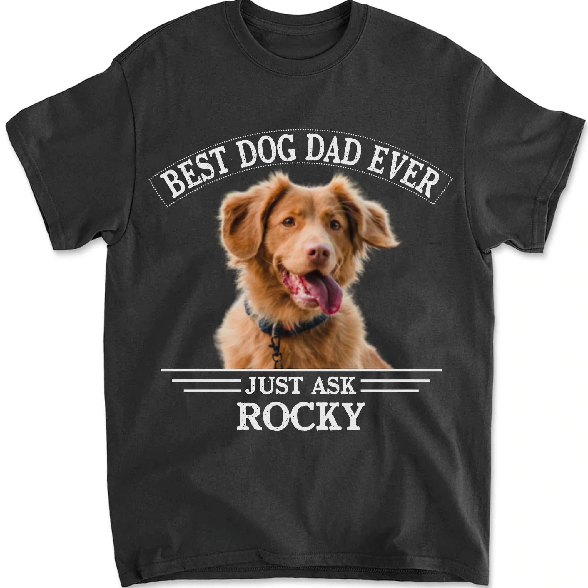 Best Dog Dad/Mom Ever Personalized Dog Photo Shirt 893794