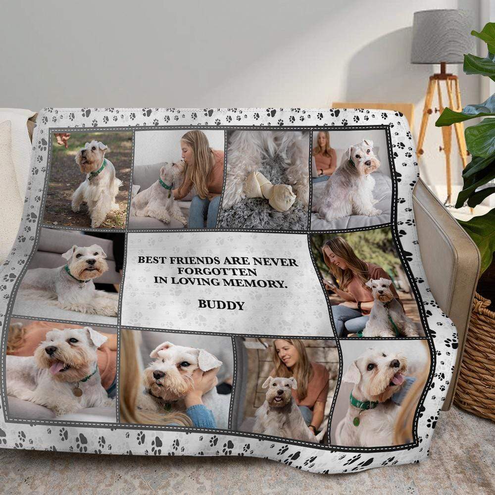 Upload Photo, Custom Quotes Blanket For Dog, Cat Lovers, HN590 - Image 2