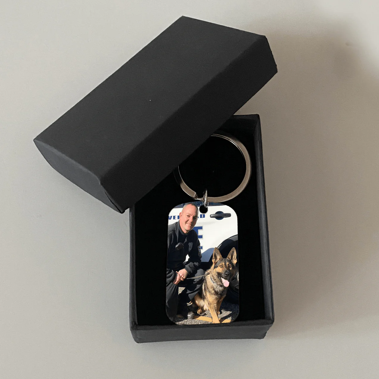 Born To Love Trained To Serve Loyal To The End Dog Keychain - Image 5