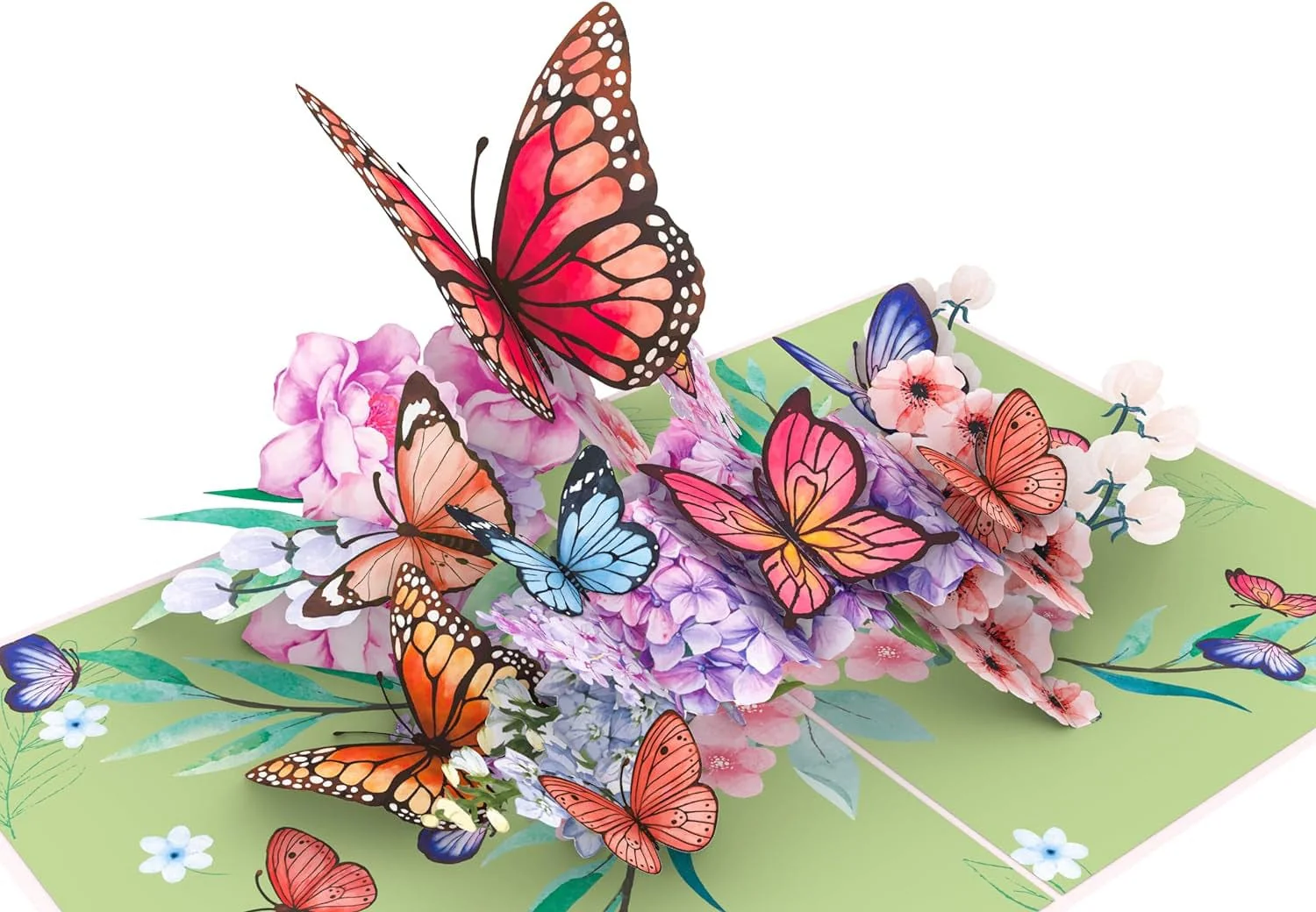 Butterflies on Flowers Pop up Mother'S Day Card - 3D Anniversary, Valentine'S Day Card, Thank You, Happy Birthday - for Mom, for Wife, for Daughter, for Sister - Image 3