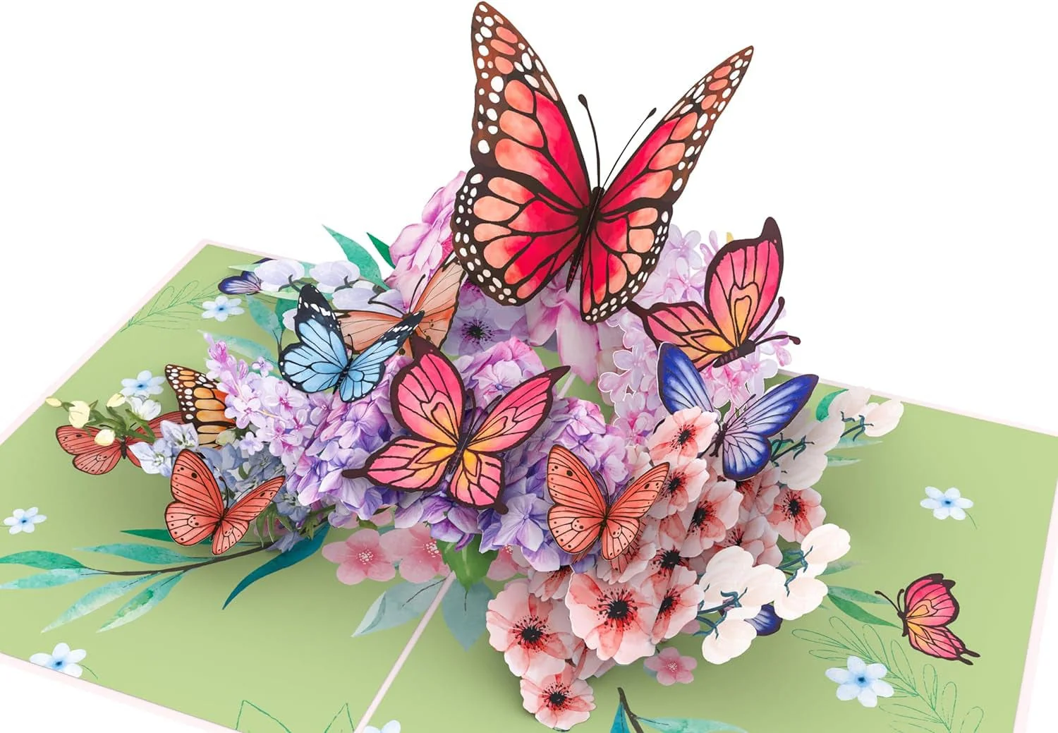 Butterflies on Flowers Pop up Mother'S Day Card - 3D Anniversary, Valentine'S Day Card, Thank You, Happy Birthday - for Mom, for Wife, for Daughter, for Sister - Image 4