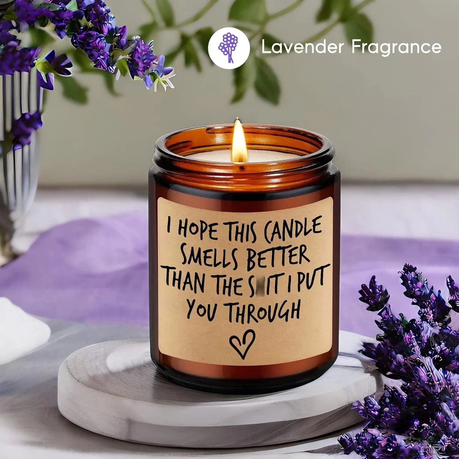 Candle, I'M Sorry, I Love You Gifts for Her Him, Gifts for Wife, Mom Gifts, Grandma Girlfriend Wife Birthday Gift Idea - Mothers Day Funny Gifts for Women Men Dad Husband Boyfriend - Image 2