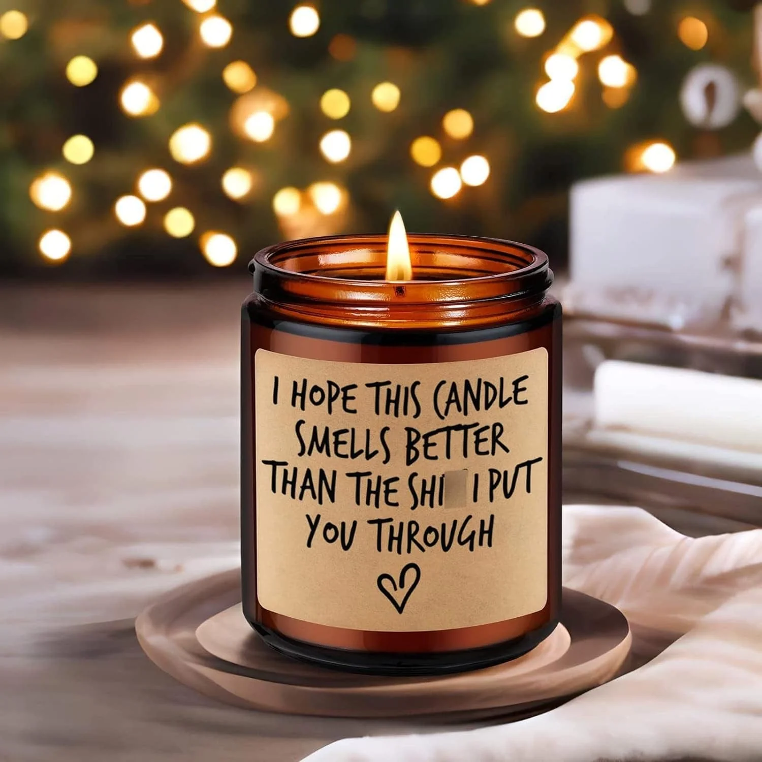 Candle, I'M Sorry, I Love You Gifts for Her Him, Gifts for Wife, Mom Gifts, Grandma Girlfriend Wife Birthday Gift Idea - Mothers Day Funny Gifts for Women Men Dad Husband Boyfriend - Image 3