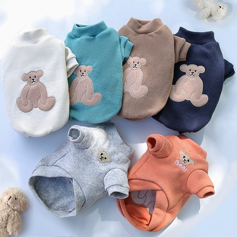 Cartoon Bear Dog Hoodies Cute Cotton Pet Dogs Clothes - Image 15