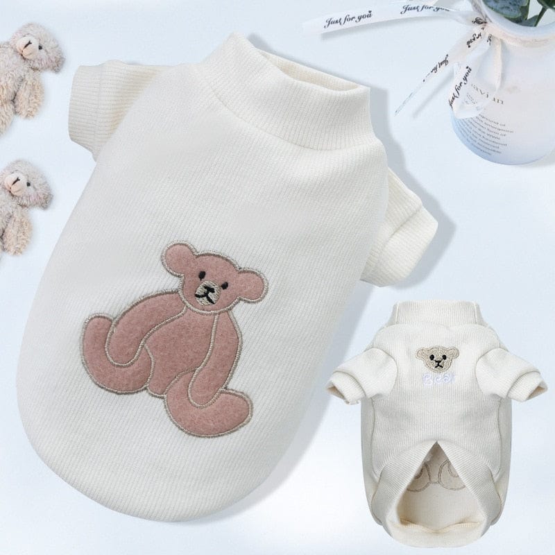 Cartoon Bear Dog Hoodies Cute Cotton Pet Dogs Clothes - Image 8