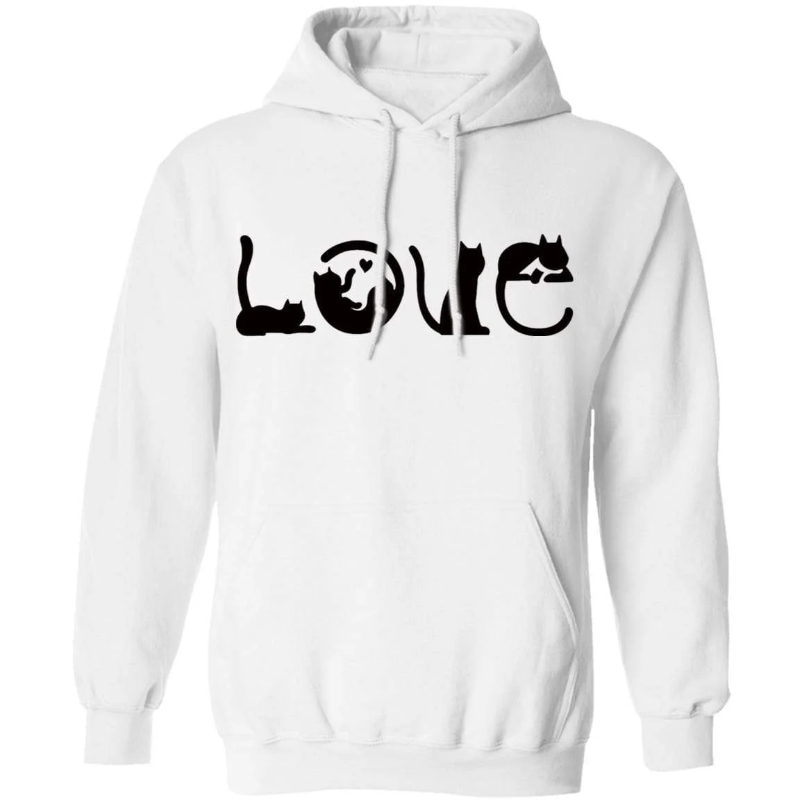 Love Cat Unisex Sweatshirt Hoodie - Image 2