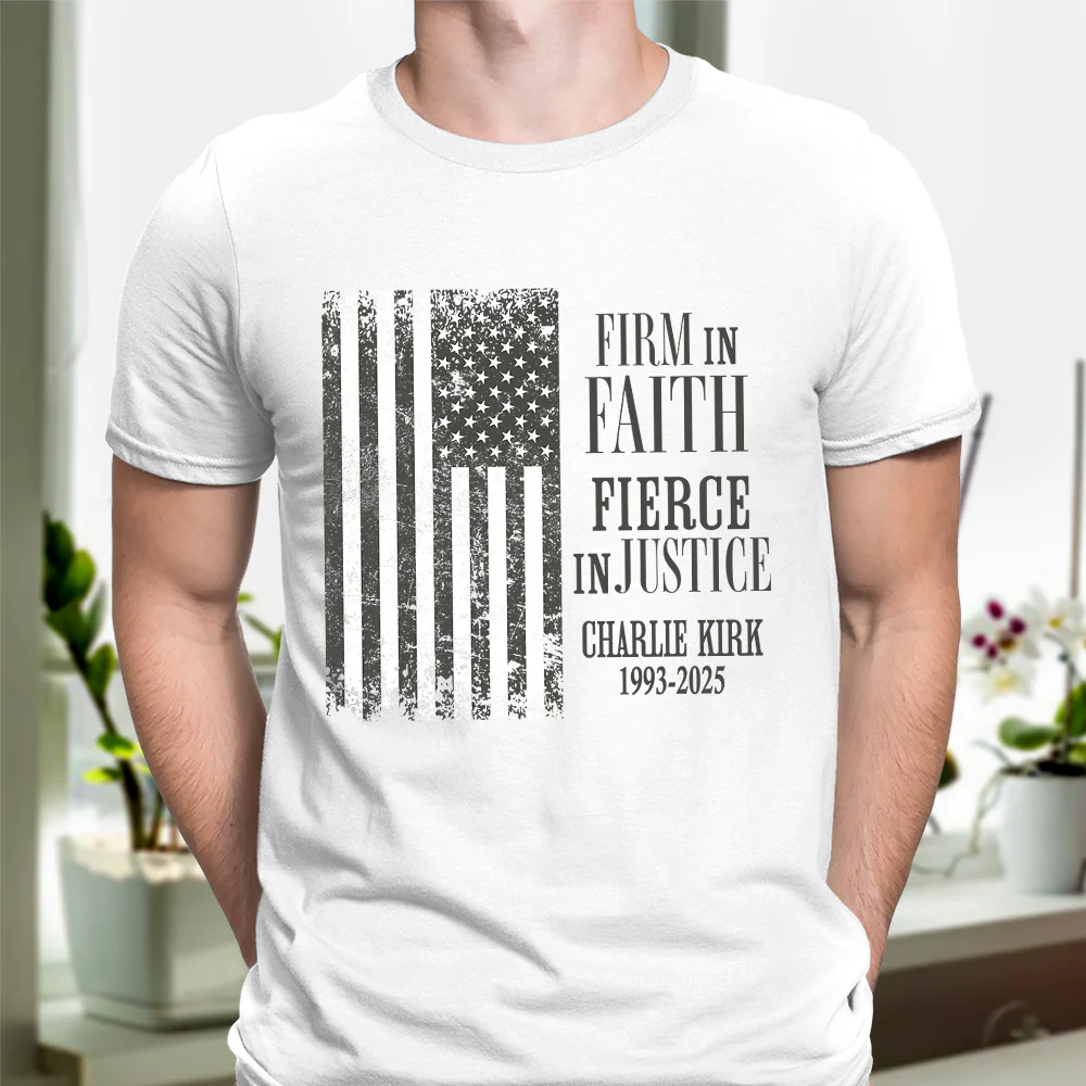 Charlie Kirk US Flag Bright Shirt HA75 644012 - Image 11