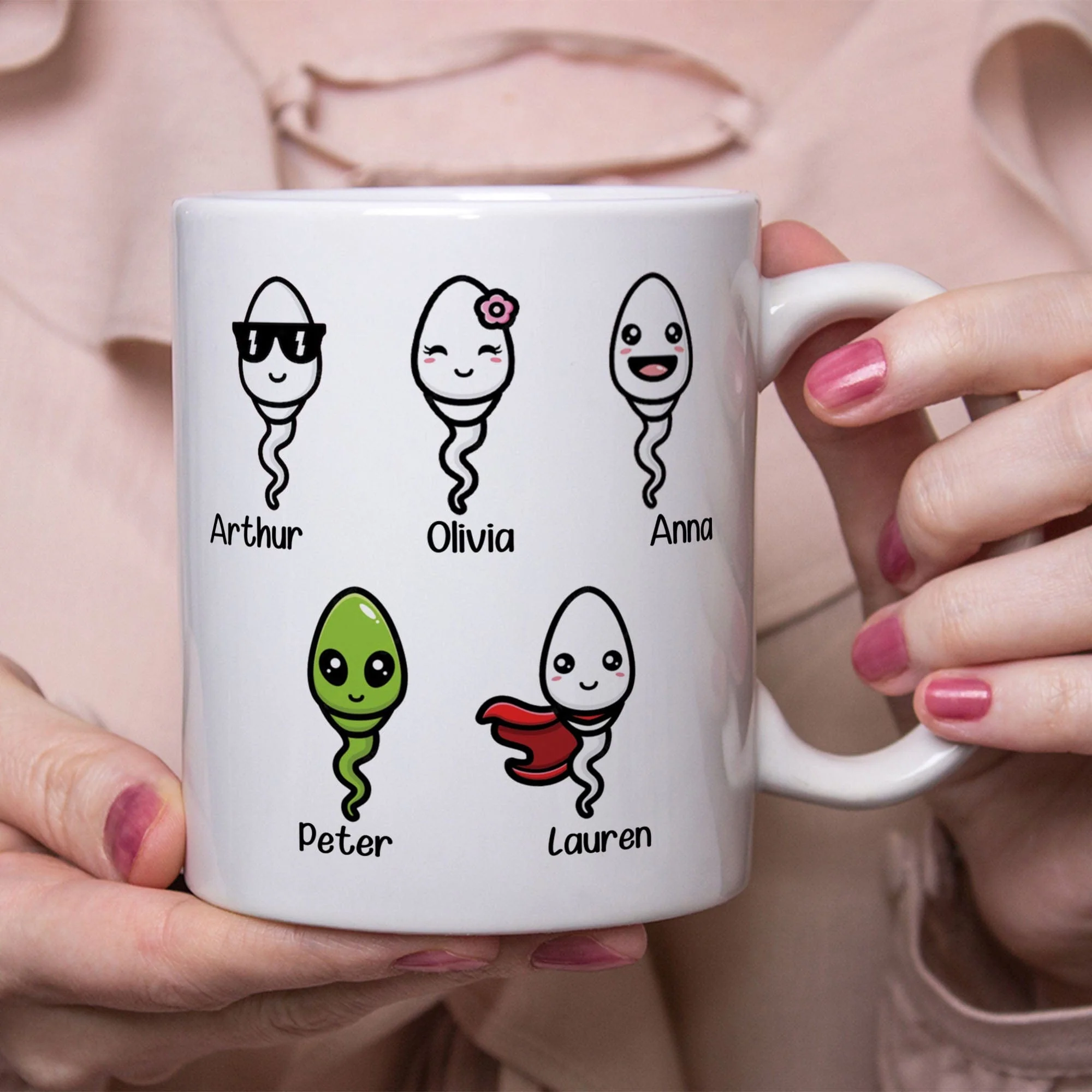 Chillin' In Dad Balls Personalized Custom Father's Day Mug DA199 890483 - Image 4