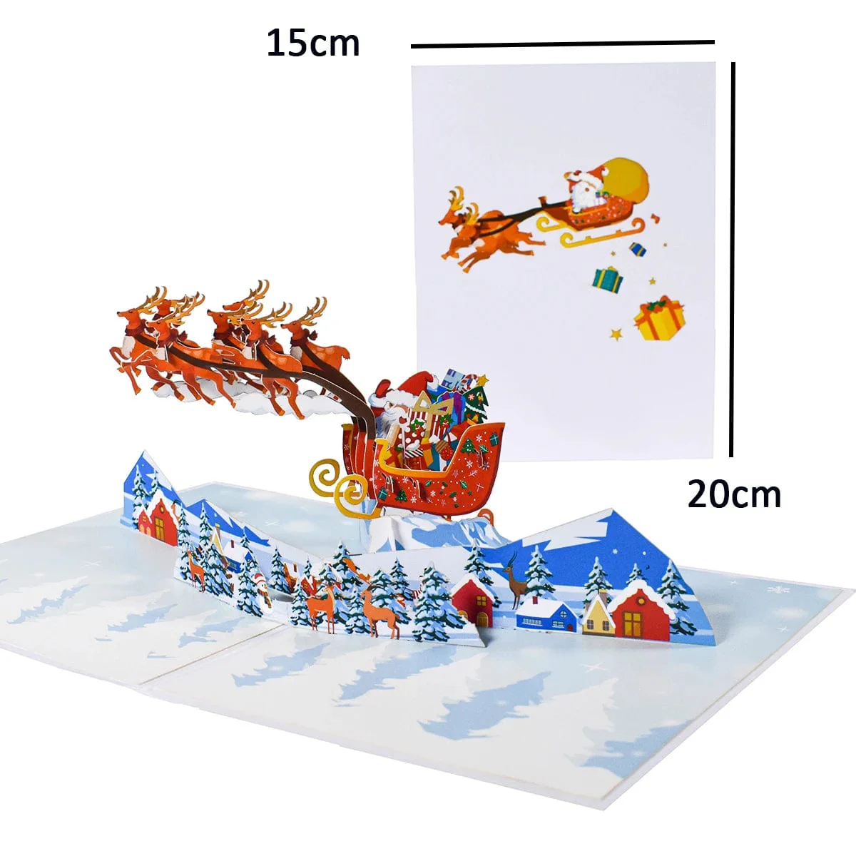 Christmas Card Pop Up 3D Greeting Card New Year - Image 26