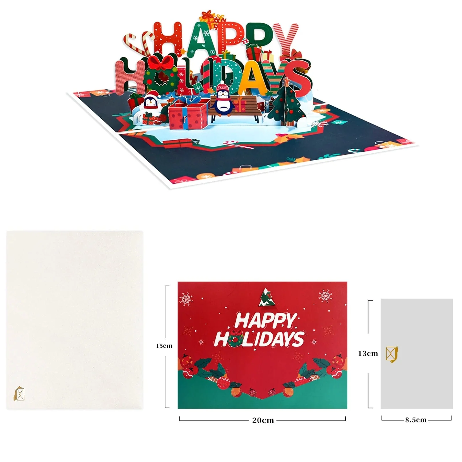 Christmas Card Pop Up 3D Greeting Card New Year - Image 7
