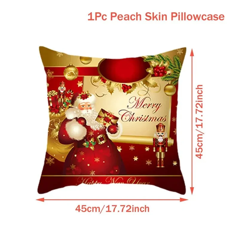 Christmas Cushion Cover Merry Christmas Decorations for Home 2023 - Image 34