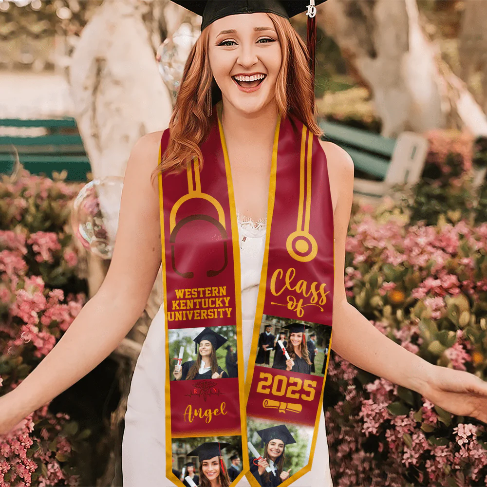Class of 2026 Triangle Stoles For Graduation Day, Graduation Gift, Senior Gift LM32 893071 - Image 3