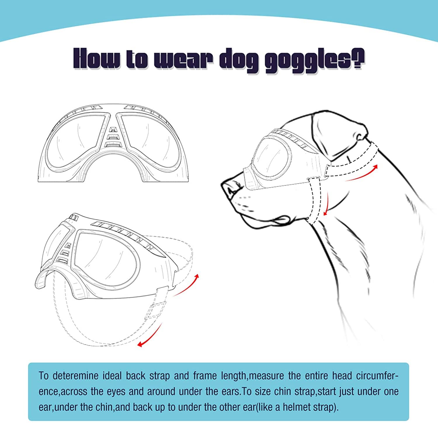 Dog UV Protection Windproof Goggles - Image 7