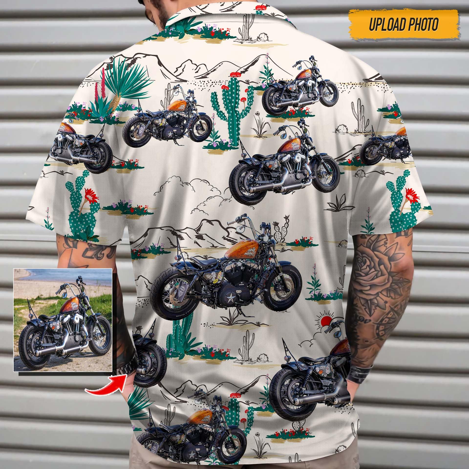 Custom Bike Photo Hawaii Shirt DA199 888422 - Image 3