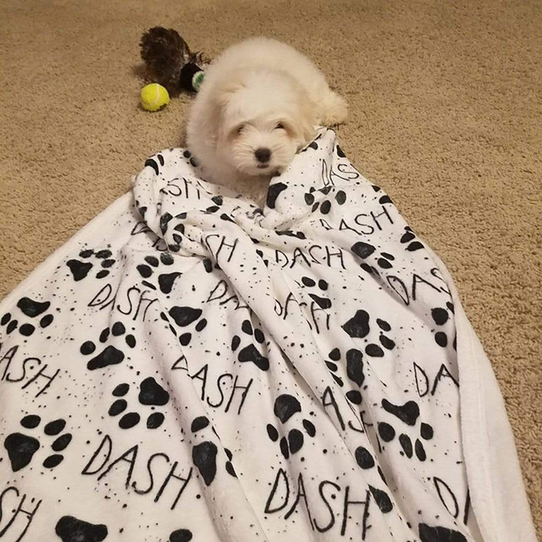 Custom Paw Blanket For Dog, Cozy Plush Fleece Blanket 891611 - Image 3