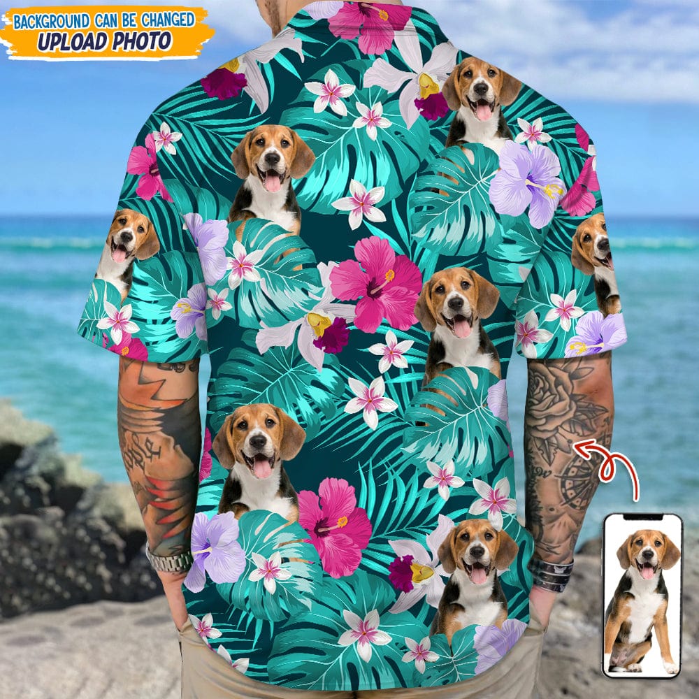 Custom Dog Photo Tropical Style Hawaii Shirt TH10 TA29 889465 - Image 3